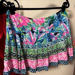 Lilly Pulitzer Luxletic Tennis skirt with built in shorts size L NWOT